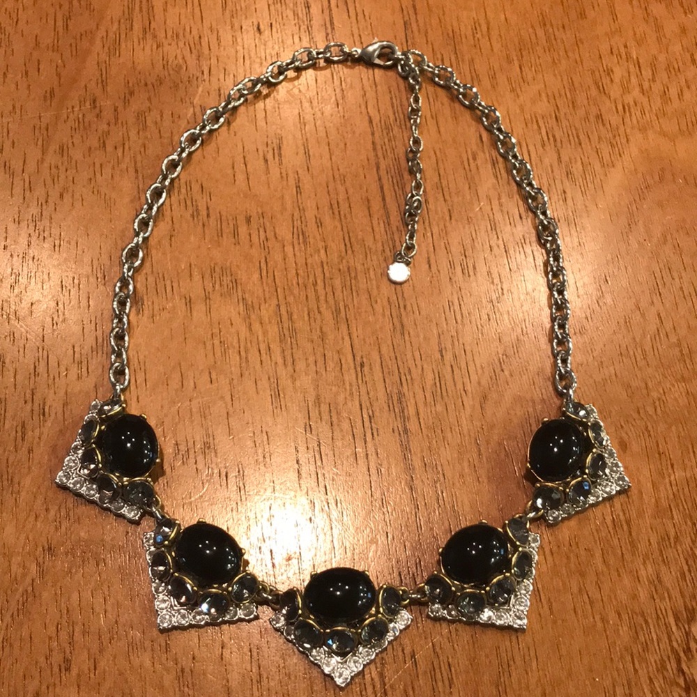 Stella & Dot Black stone necklace